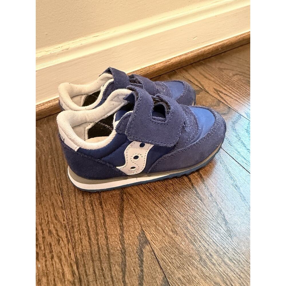 Saucony Kids Little Boys Baby Jazz Shoes Cobalt Blue 8M